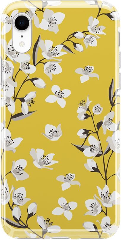 Floral Forest | Yellow Cherry Blossom Floral Case iPhone Case get.casely Classic iPhone XR 