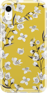 Floral Forest | Yellow Cherry Blossom Floral Case iPhone Case get.casely Classic iPhone XR 