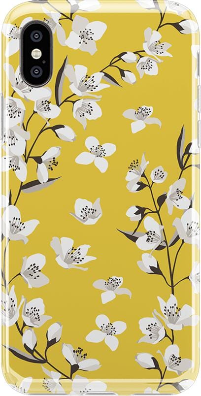 Floral Forest | Yellow Cherry Blossom Floral Case iPhone Case get.casely Classic iPhone X / XS 