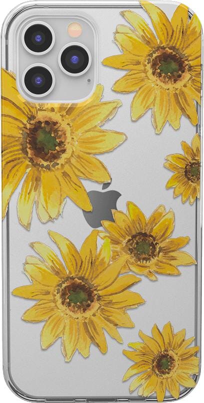 Golden Garden | Yellow Sunflower Floral Case iPhone Case get.casely Classic iPhone 12 Pro