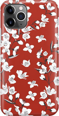 Floral Forest | Red Cherry Blossom Floral Case iPhone Case get.casely Classic iPhone 11 Pro 