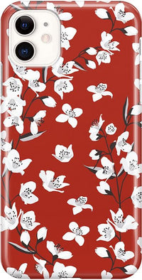 Floral Forest | Red Cherry Blossom Floral Case iPhone Case get.casely Classic iPhone 11 