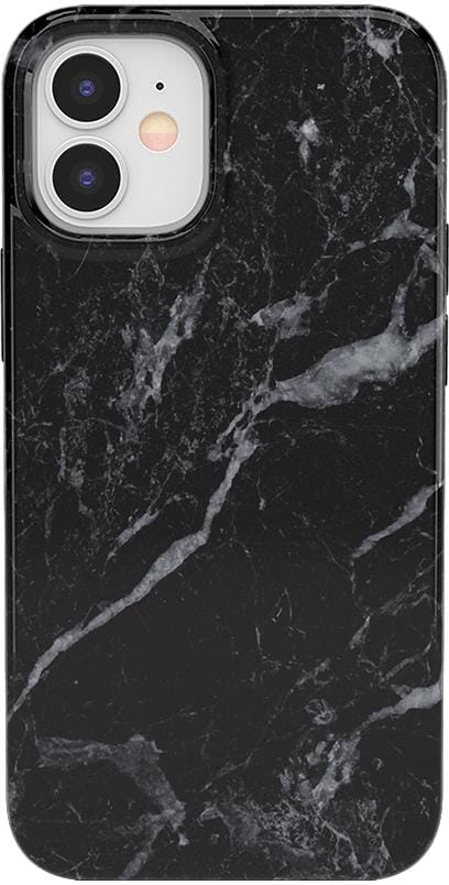 Black Pearl | Classic Black Marble Case iPhone Case get.casely Classic iPhone 12 