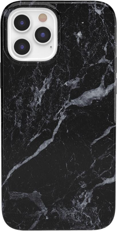 Black Pearl | Classic Black Marble Case iPhone Case get.casely Classic iPhone 12 Pro 