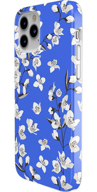 Floral Forest | Blue Cherry Blossom Floral Case iPhone Case get.casely 