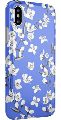 Floral Forest | Blue Cherry Blossom Floral Case iPhone Case get.casely 