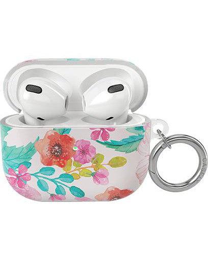 Out and About | Light Pink Floral AirPods Case AirPods Case get.casely AirPods 3 Case 