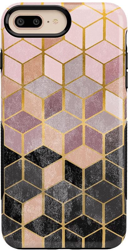 Stepping Up | Geo Rose Gold Marble Case iPhone Case get.casely Bold iPhone 6/7/8 Plus 