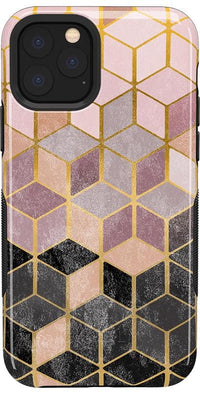 Stepping Up | Geo Rose Gold Marble Case iPhone Case get.casely Bold iPhone 11 Pro Max 