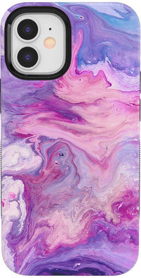 Tie Dying Over You | Purple Marble iPhone Case iPhone Case get.casely Bold iPhone 12 Mini