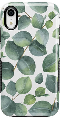 Leaf Me Alone | Green Floral Print Case iPhone Case get.casely Bold iPhone XR 