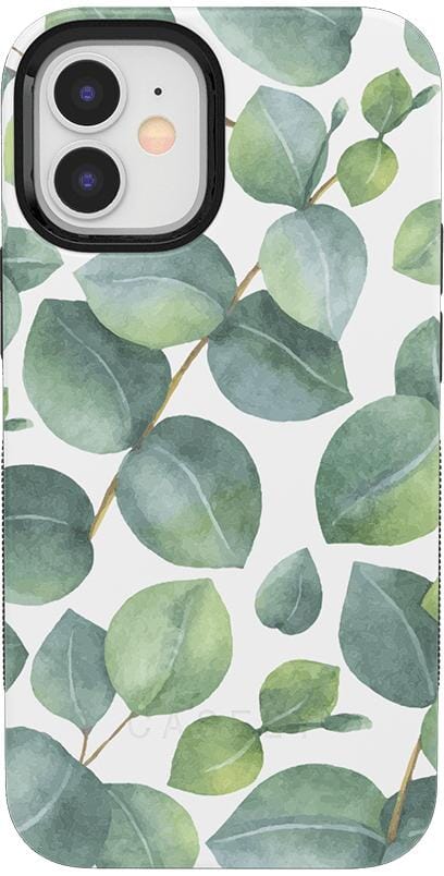 Leaf Me Alone | Green Floral Print Case iPhone Case get.casely Bold iPhone 12 Mini