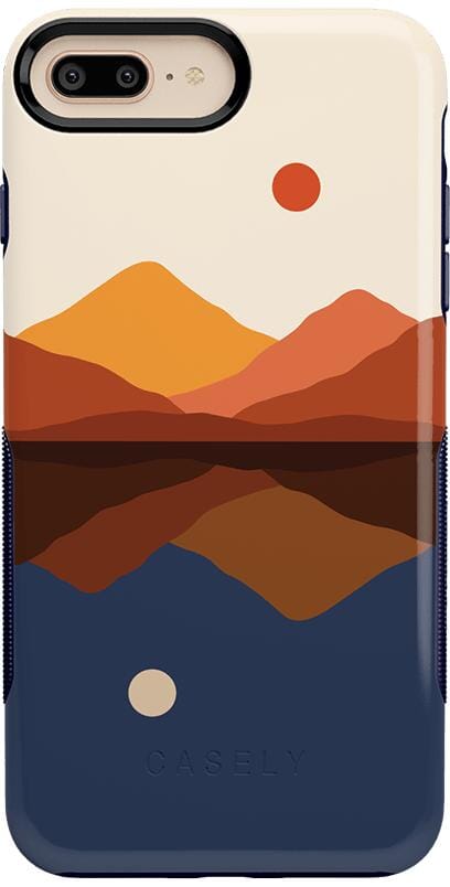 Opposites Attract | Day & Night Colorblock Mountains Case iPhone Case get.casely Bold iPhone 6/7/8 Plus