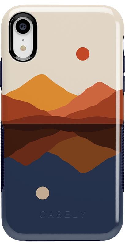 Opposites Attract | Day & Night Colorblock Mountains Case iPhone Case get.casely Bold iPhone XR