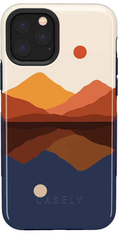 Opposites Attract | Day & Night Colorblock Mountains Case iPhone Case get.casely Bold iPhone 11 Pro Max