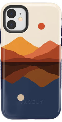 Opposites Attract | Day & Night Colorblock Mountains Case iPhone Case get.casely Bold iPhone 11