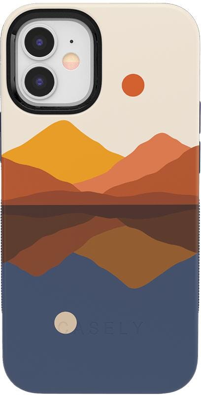 Opposites Attract | Day & Night Colorblock Mountains Case iPhone Case get.casely Bold iPhone 12