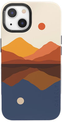 Opposites Attract | Day & Night Colorblock Mountains Case iPhone Case get.casely Bold + MagSafe® iPhone 13