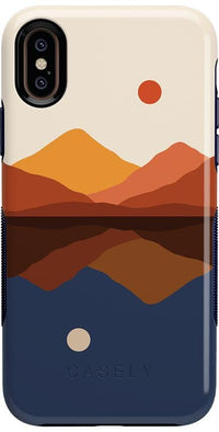 Opposites Attract | Day & Night Colorblock Mountains Case iPhone Case get.casely Bold iPhone XS Max