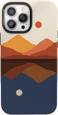 Opposites Attract | Day & Night Colorblock Mountains Case iPhone Case get.casely Bold + MagSafe® iPhone 13 Pro