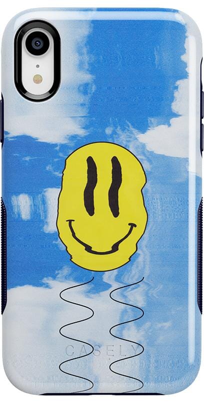 On Cloud Nine | Glitch Smiley Face Case iPhone Case get.casely Bold iPhone XR 