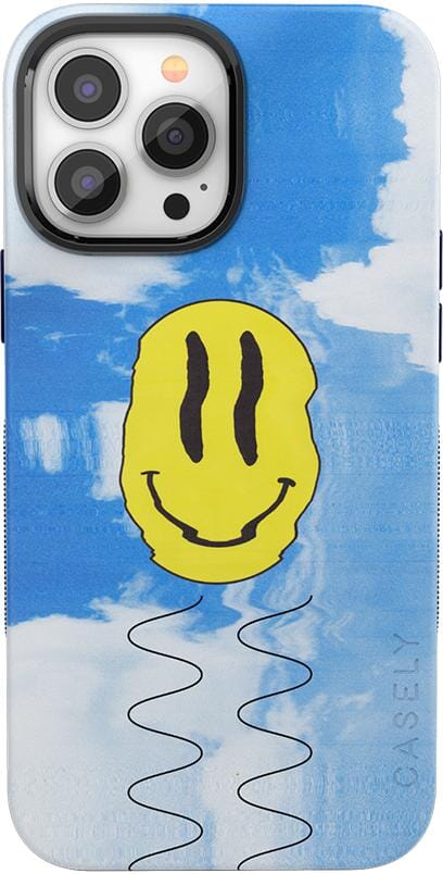 On Cloud Nine | Glitch Smiley Face Case iPhone Case get.casely Bold + MagSafe® iPhone 13 Pro 