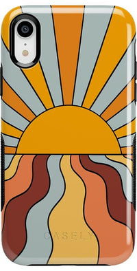 Shine On | Retro Sunset Case iPhone Case get.casely Bold iPhone XR 