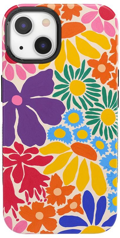 Flower Patch | Multi-Color Floral Case iPhone Case get.casely Bold + MagSafe® iPhone 13