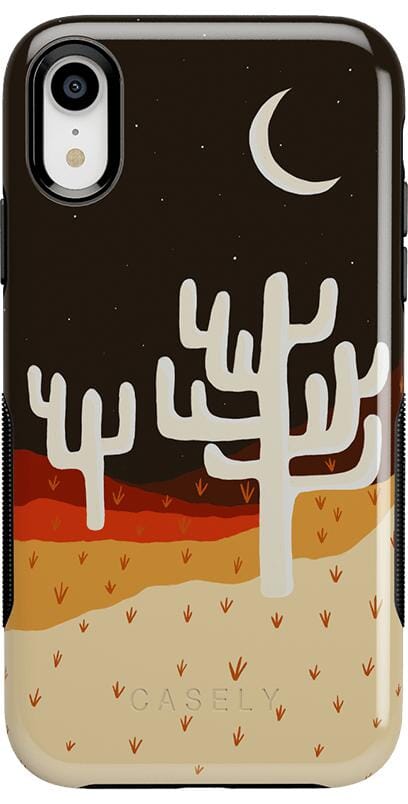 Desert Nights | Cactus Colorblock Case iPhone Case get.casely Bold iPhone XR 