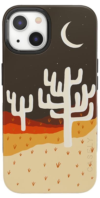 Desert Nights | Cactus Colorblock Case iPhone Case get.casely Bold + MagSafe® iPhone 13 