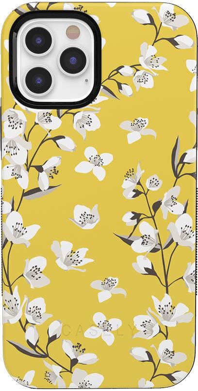 Floral Forest | Yellow Cherry Blossom Floral Case iPhone Case get.casely 