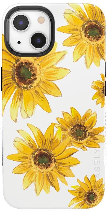 Golden Garden | Yellow Sunflower Floral Case iPhone Case get.casely Bold + MagSafe® iPhone 13