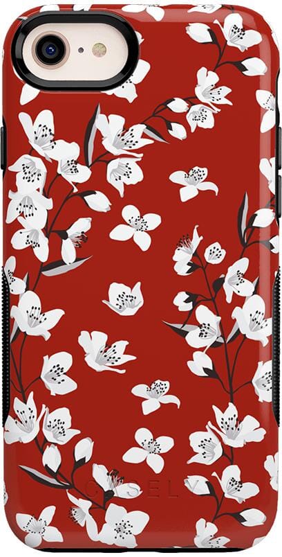 Floral Forest | Red Cherry Blossom Floral Case iPhone Case get.casely Bold iPhone 6/7/8 