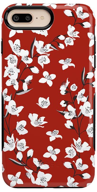 Floral Forest | Red Cherry Blossom Floral Case iPhone Case get.casely Bold iPhone 6/7/8 Plus 