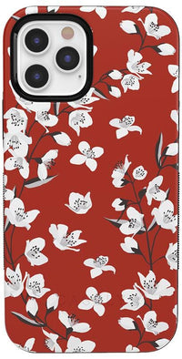 Floral Forest | Red Cherry Blossom Floral Case iPhone Case get.casely Bold iPhone 12 Pro Max 