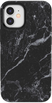 Black Pearl | Classic Black Marble Case iPhone Case get.casely Bold iPhone 12 Mini 