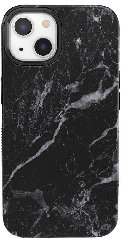 Black Pearl | Classic Black Marble Case iPhone Case get.casely Bold + MagSafe® iPhone 13 