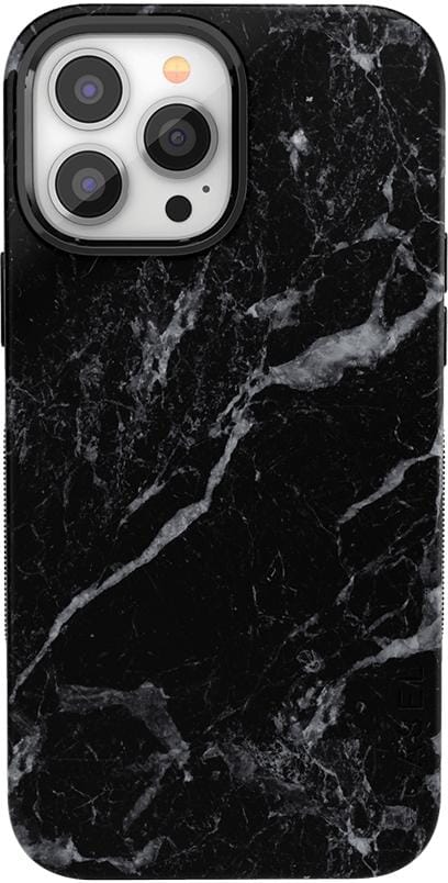 Black Pearl | Classic Black Marble Case iPhone Case get.casely Bold + MagSafe® iPhone 13 Pro 