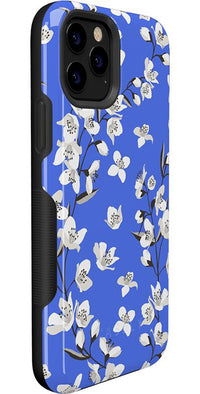 Floral Forest | Blue Cherry Blossom Floral Case iPhone Case get.casely 