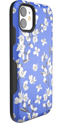 Floral Forest | Blue Cherry Blossom Floral Case iPhone Case get.casely 