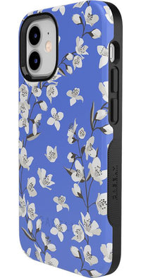 Floral Forest | Blue Cherry Blossom Floral Case iPhone Case get.casely 