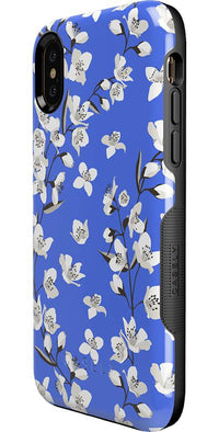 Floral Forest | Blue Cherry Blossom Floral Case iPhone Case get.casely 