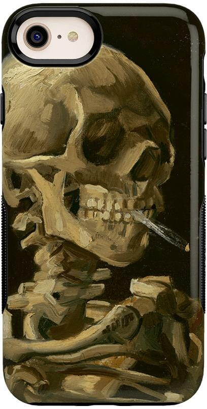 Van Gogh | Skull of a Skeleton with Burning Cigarette Phone Case iPhone Case Van Gogh Museum Bold iPhone SE (2020 & 2022)