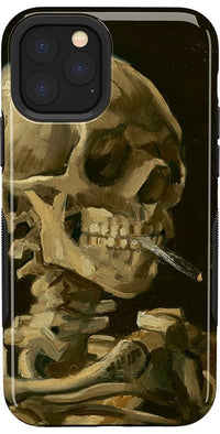Van Gogh | Skull of a Skeleton with Burning Cigarette Phone Case iPhone Case Van Gogh Museum Bold iPhone 11 Pro Max