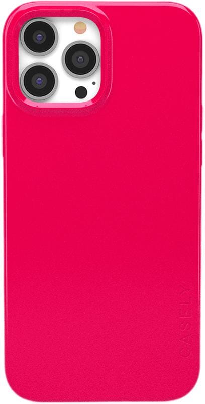 Think Pink | Solid Neon Pink Case iPhone Case get.casely Classic + MagSafe® iPhone 13 Pro Max