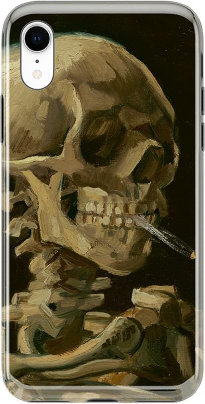 Van Gogh | Skull of a Skeleton with Burning Cigarette Phone Case iPhone Case Van Gogh Museum Classic iPhone XR
