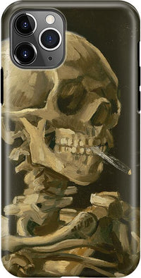 Van Gogh | Skull of a Skeleton with Burning Cigarette Phone Case iPhone Case Van Gogh Museum Classic iPhone 11 Pro Max