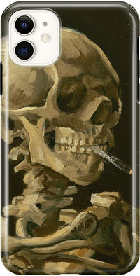 Van Gogh | Skull of a Skeleton with Burning Cigarette Phone Case iPhone Case Van Gogh Museum Classic iPhone 11