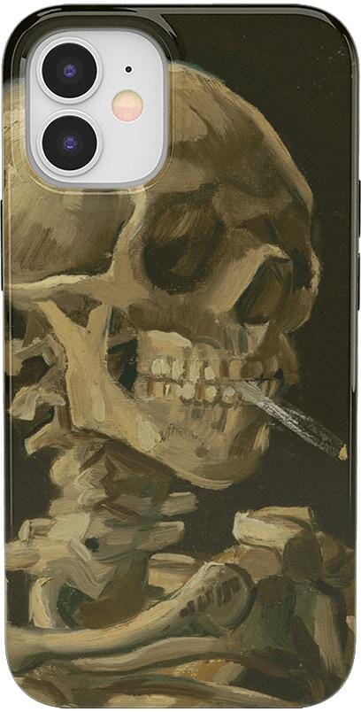 Van Gogh | Skull of a Skeleton with Burning Cigarette Phone Case iPhone Case Van Gogh Museum Classic iPhone 12