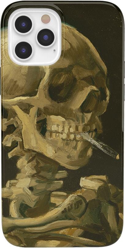 Van Gogh | Skull of a Skeleton with Burning Cigarette Phone Case iPhone Case Van Gogh Museum Classic iPhone 12 Pro Max